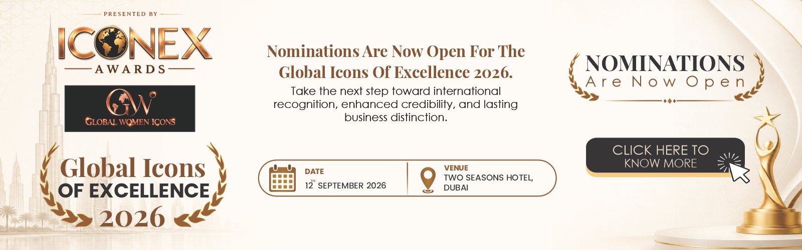 Global icons of excellence 2026 by global women icons